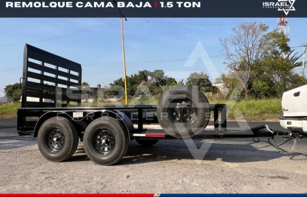 REMOLQUE CAMA BAJA CON RAMPA | 1.5 TON