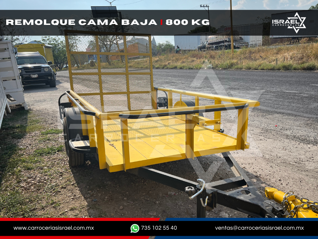 REMOLQUE CAMA BAJA - 800 KG (AMARILLO A)