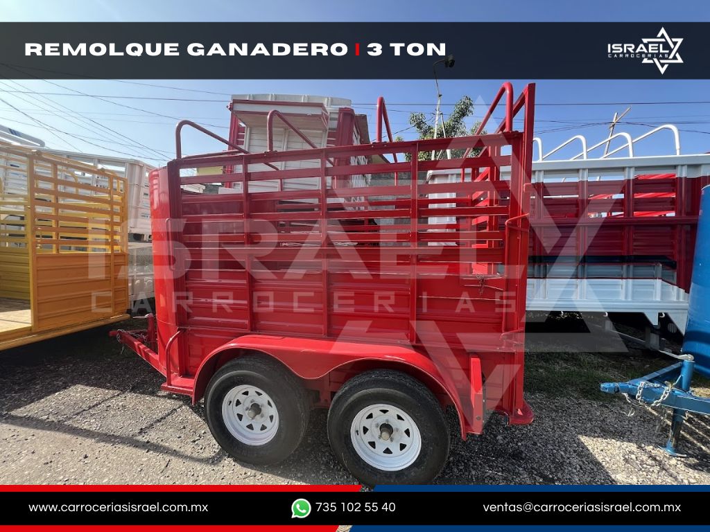 REMOLQUE GANADERO 3 TON