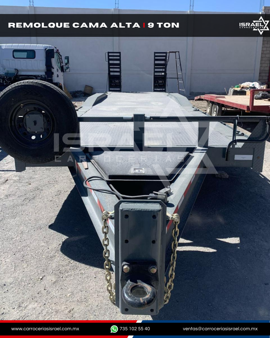 RM-CA9T-0001- REMOLQUE CAMA ALTA 9,000 KG