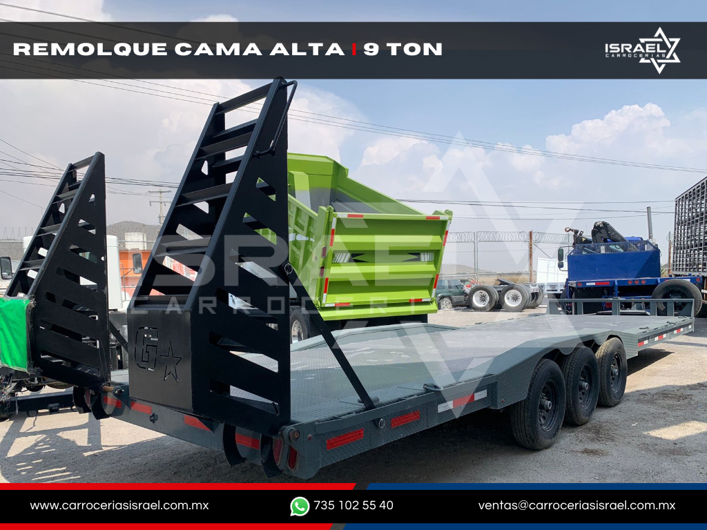 RM-CA9T-0001- REMOLQUE CAMA ALTA 9,000 KGb
