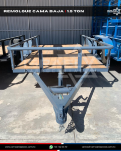RM-CB1.5T-0001- REMOLQUE CAMA BAJA 1,500 KG