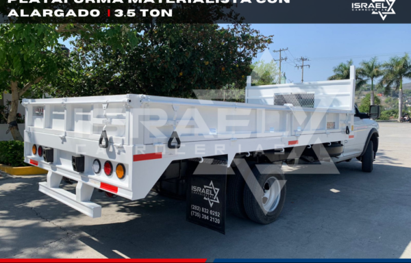 PLATAFORMA MATERIALISTA CON ALARGADO | 3.5 TON
