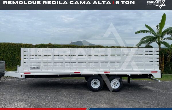 REMOLQUE CAMA ALTA REDILA DESMONTABLE | 6 TON