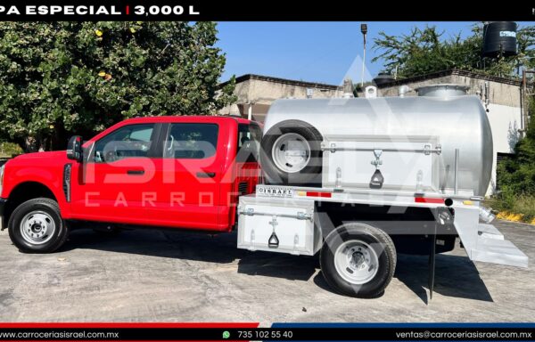 PIPA ESPECIAL 3,000 LITROS