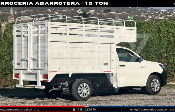 CARROCERIA ABARROTERA CON COPETE 1.5 TONELADAS