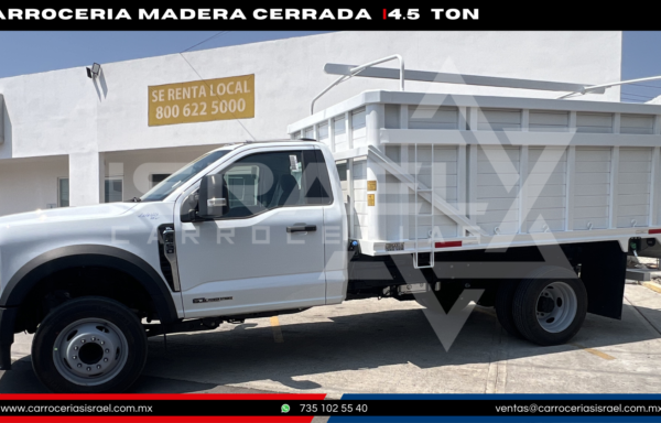 CARROCERIA MADERA CERRADA 4.5 TONELADAS
