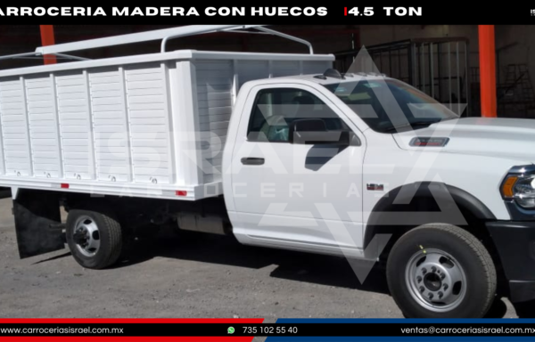 CARROCERIA MADERA SIN HUECOS 4.5 TONELADAS
