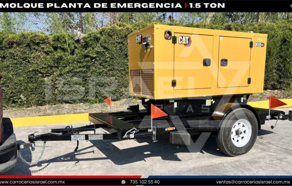 REMOLQUE PLANTA DE EMERGENCIA | 1.5 TON