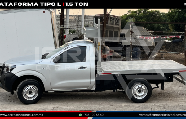 PLATAFORMA TIPO L 1.5 TONELADAS