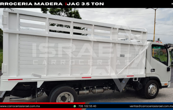 CARROCERIA MADERA SIN HUECOS 3.5 TONELADAS- JAC