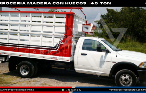 CARROCERIA MADERA CON HUECOS 4.5 TONELADAS