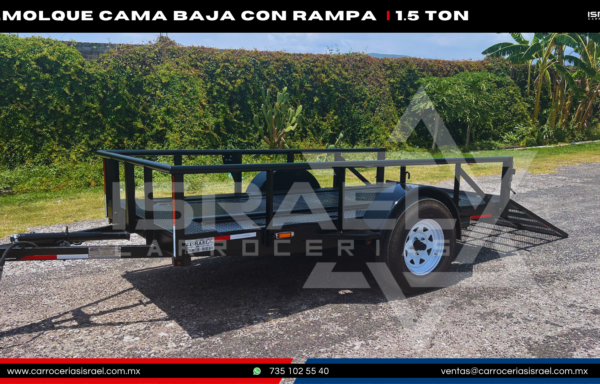REMOLQUE CAMA BAJA CON RAMPA  | 1.5 TON