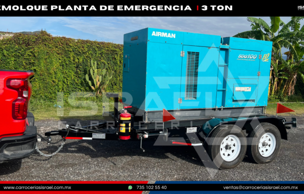 REMOLQUE PARA PLANTA DE LUZ DE EMERGENCIA- 3 TONELADAS